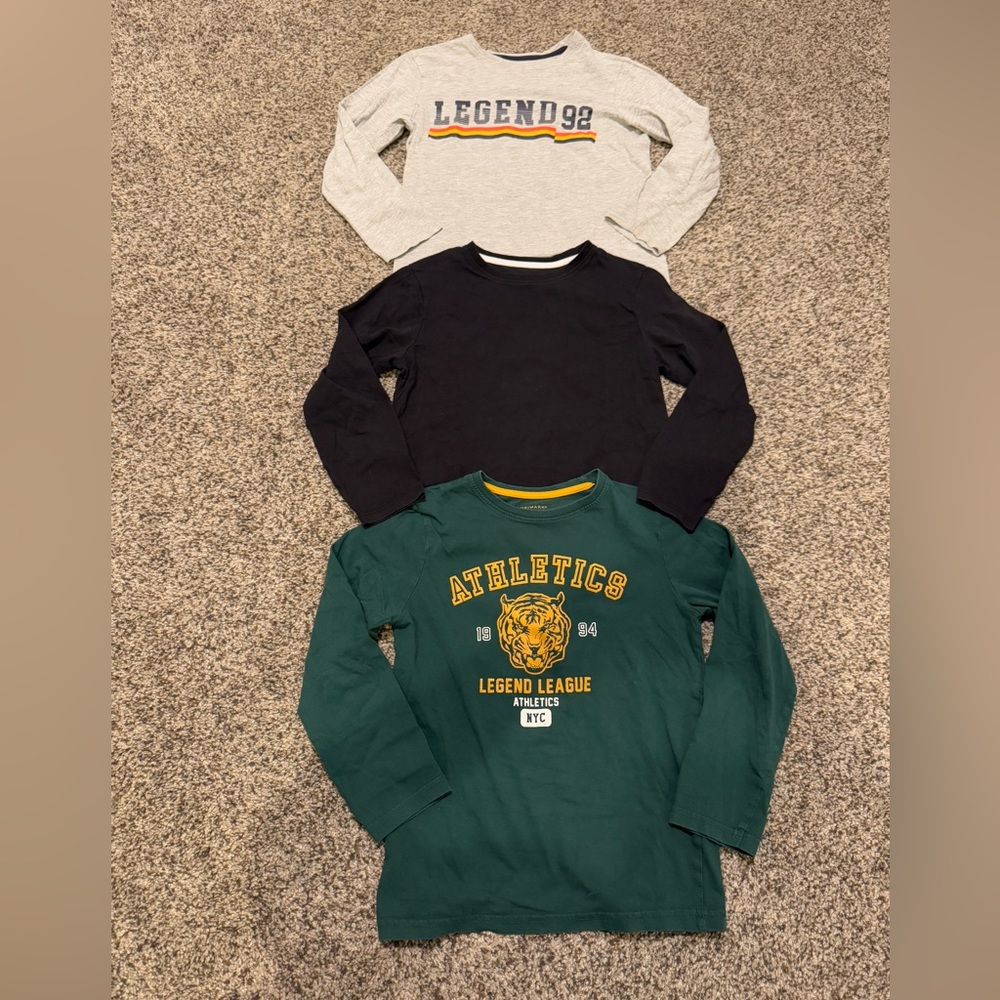 3 boys Long sleeve shirts size 9/10